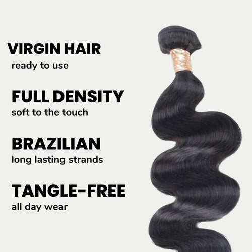 Brazilian Body Wave 100% Human Hair Bundles