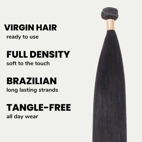 Brazilian Straight 100% Human Hair Bundles